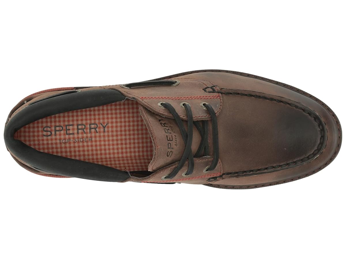 【未使用】SPERRY TOPSIDER A/O LUG 3-EYE Sperry Men's A/O Lug 3-Eye Boat Shoe, Brown, 11 M US